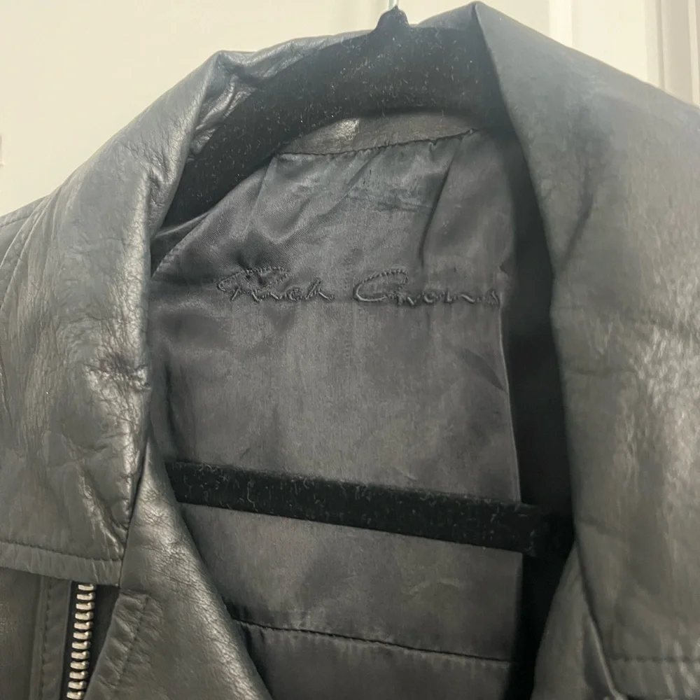 Rick Owens Leather Jacket - Picture 4 of 6